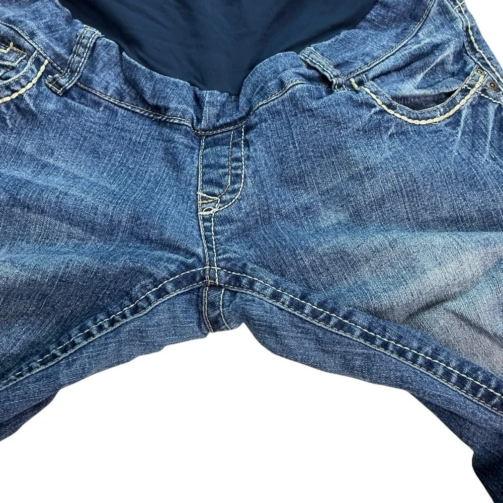 Wallflower Denim‎ Blue Cropped Capri Maternity Jeans Size Medium